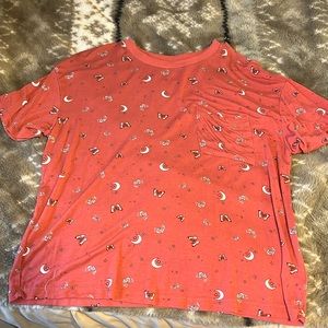 Moth and moon T shirt